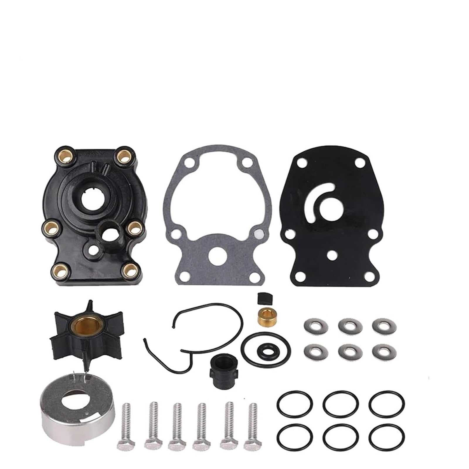 Pompa Acqua Refrigerante Benzina per Johnson per Evinrude per OMC 20 25 30 35HP Fuoribordo Girante Pompa Acqua Kit Servizio 393630 0393630 0393509 0391636 0390344 0777803