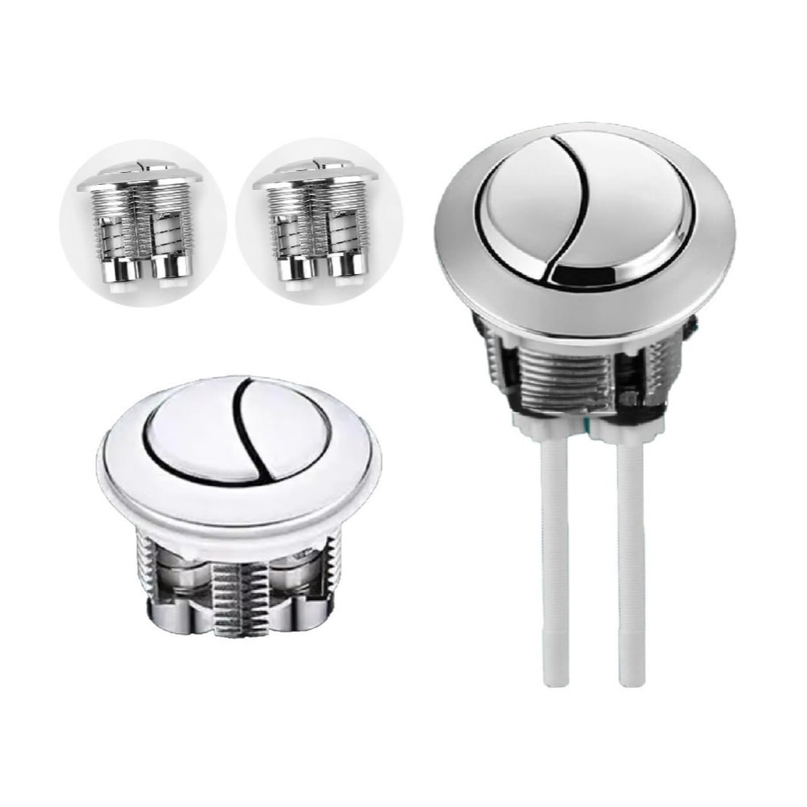 38mm Replacement Dual Flush Push Button Toilet Cistern Water Saving Universal