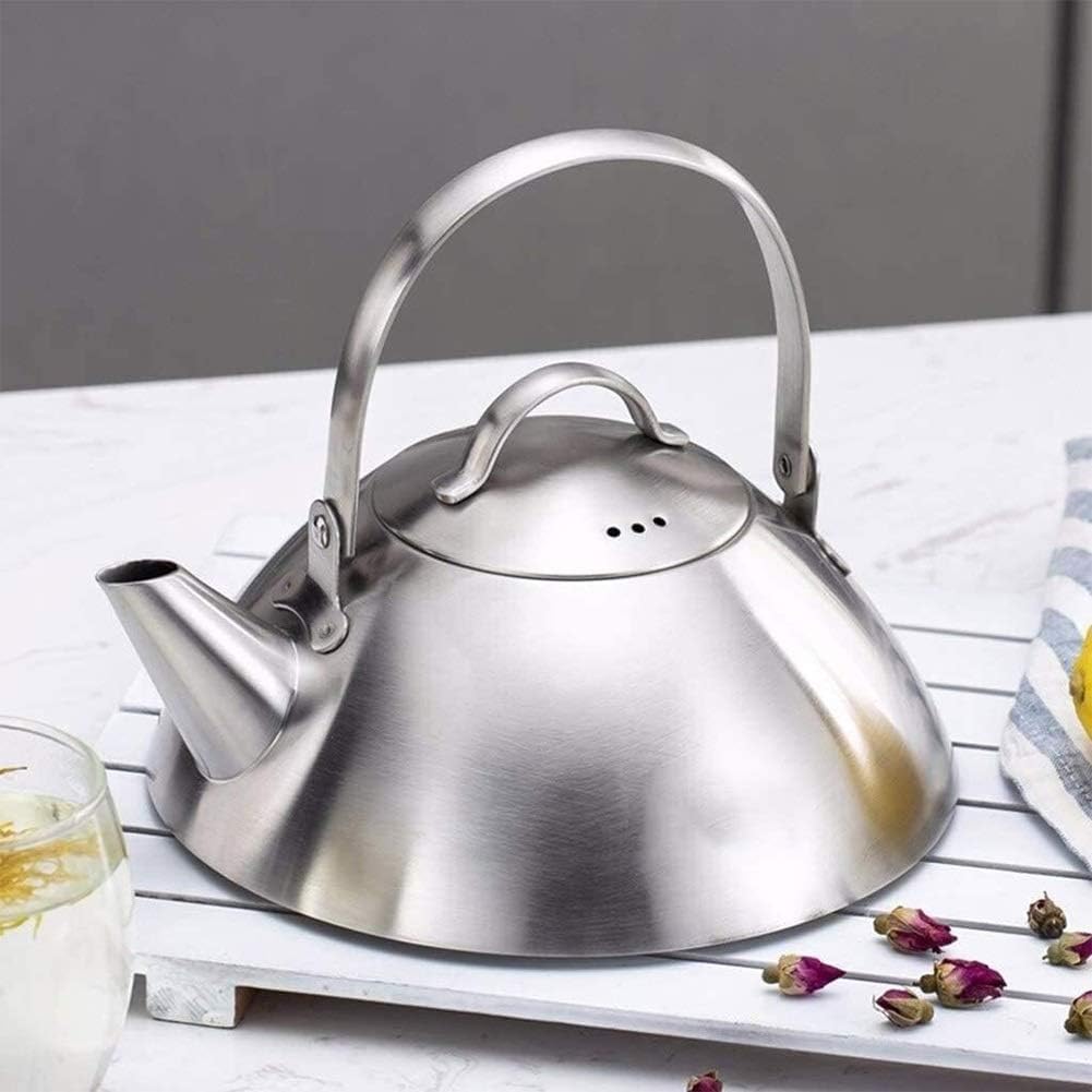 Tea Kettle Tea Kettle Stovetop Whistling Tea Pot -, Stainless Steel, Tea Maker Infuser Included, Single Handle Teapot Stove Top Whistling Tea Kettle