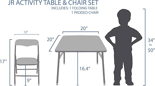 Miniatura 6 de Disney Junior 45704 Mickey Kids - Juego de mesa y silla para niños mesa junior para niños de 2 a 5 años 20 x 20 pulgadas