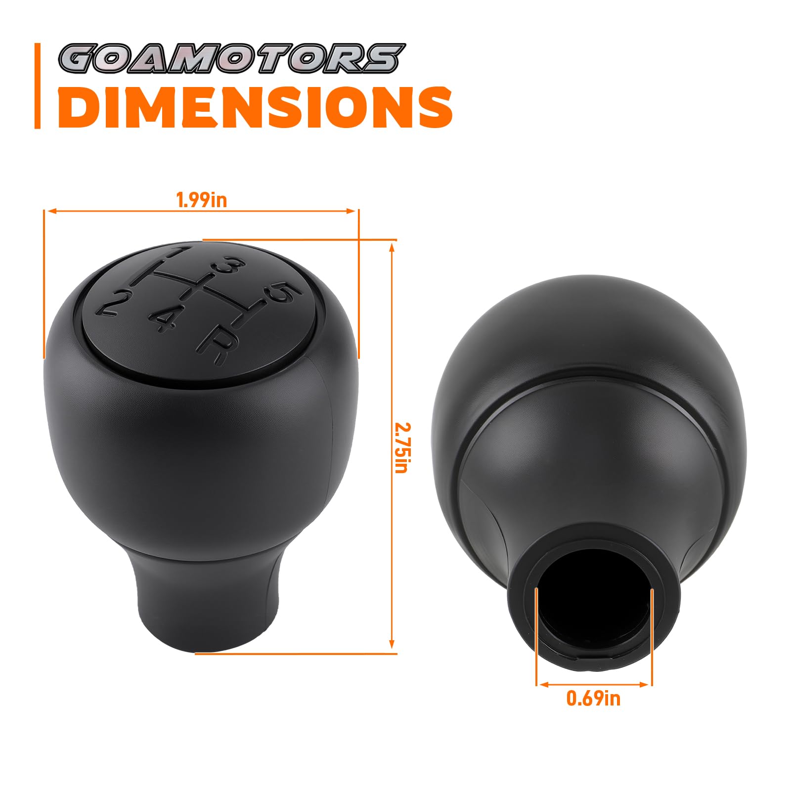 Soillar 5-Speed Shift Knob For Ford Ranger & F-Series (1988-2011) – Direct Fit Manual Transmission