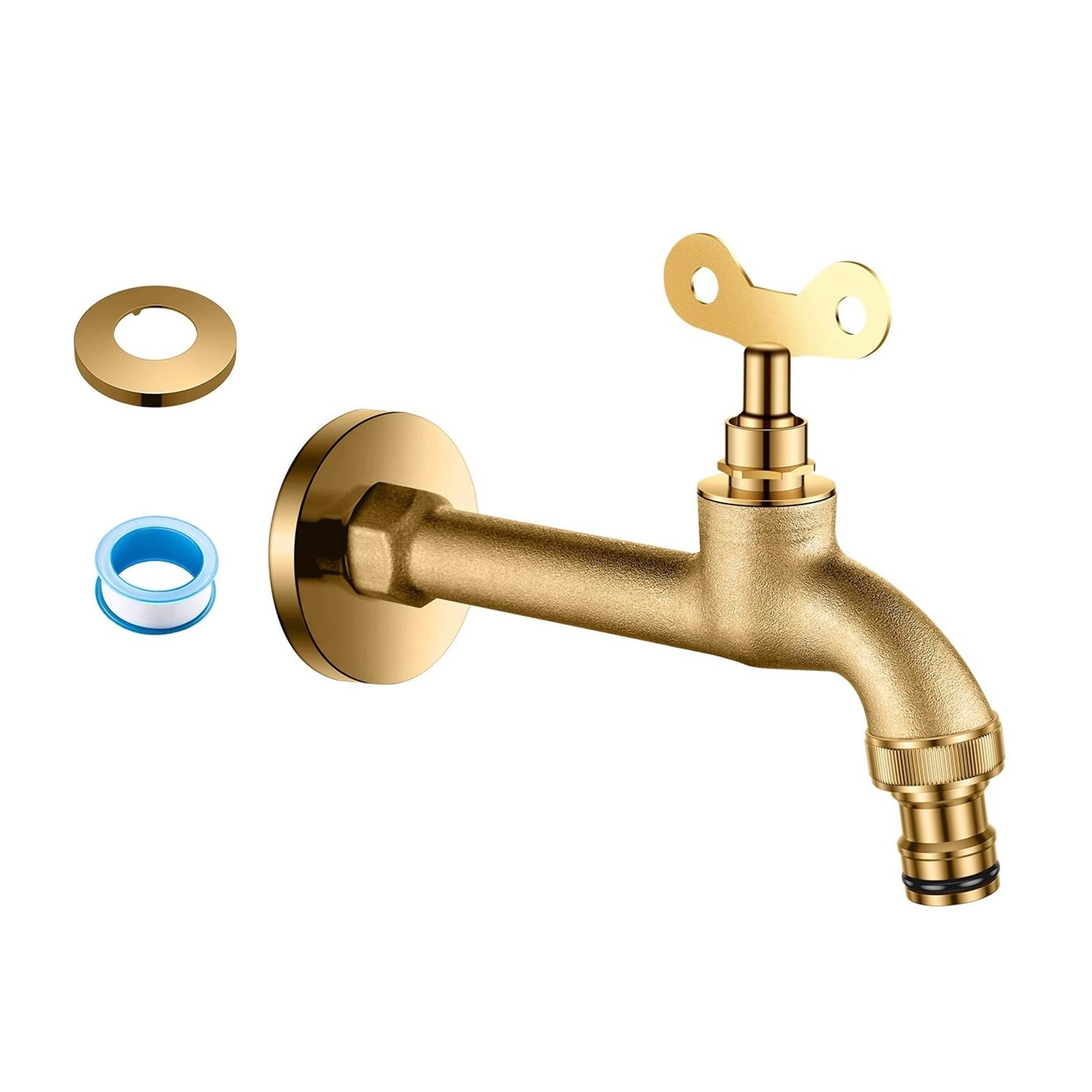 Msioytog Style4 Metal Outdoor Freeze Proof Lockable Garden Faucet Resistant Locking Exteriors Spigot For Yard & Patios Use Lockable Outdoor Water Tap