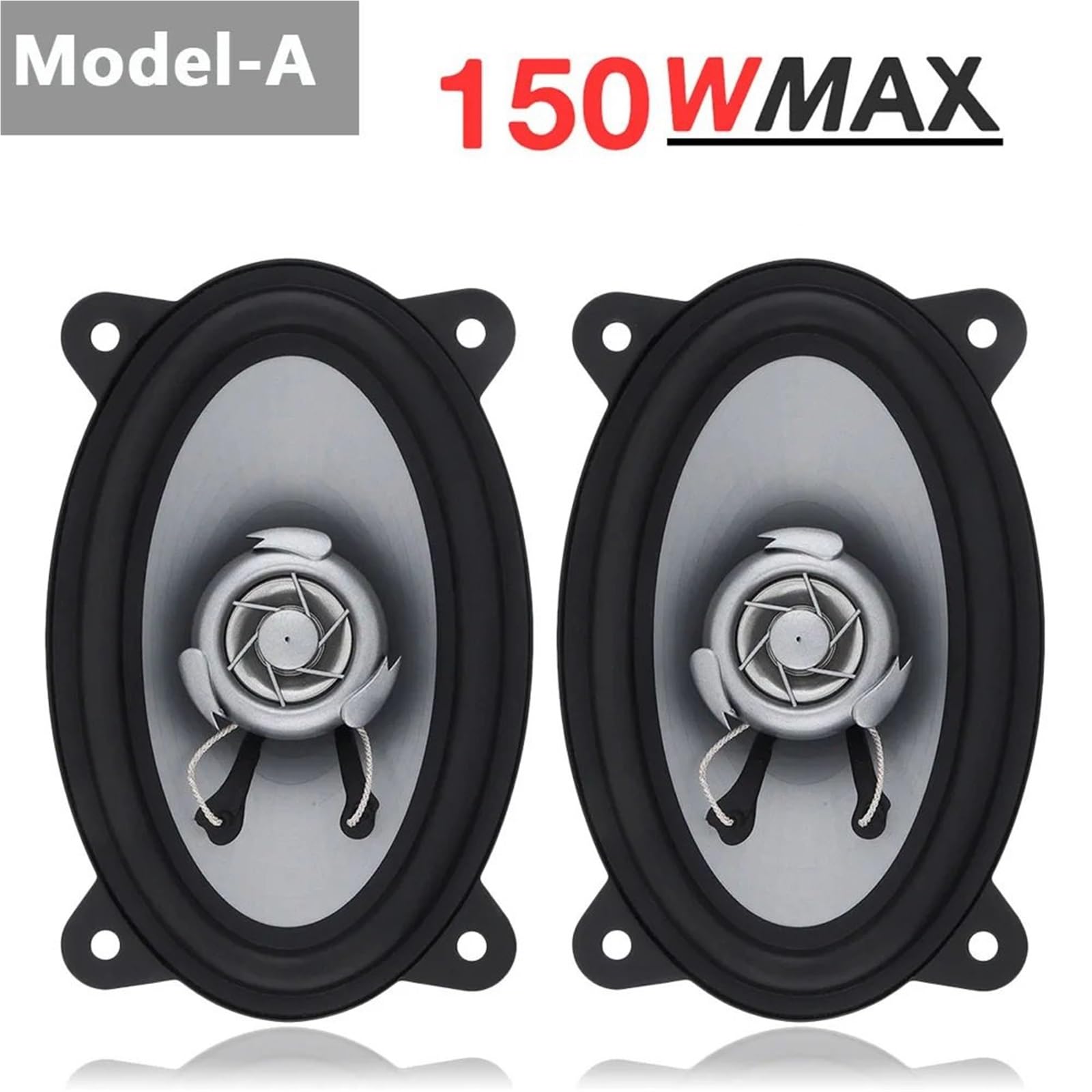 2 altoparlanti per auto da 4 x 6 pollici, 150 W/280 W, subwoofer, audio per auto, stereo, altoparlanti a gamma completa(Model-B 280W)
