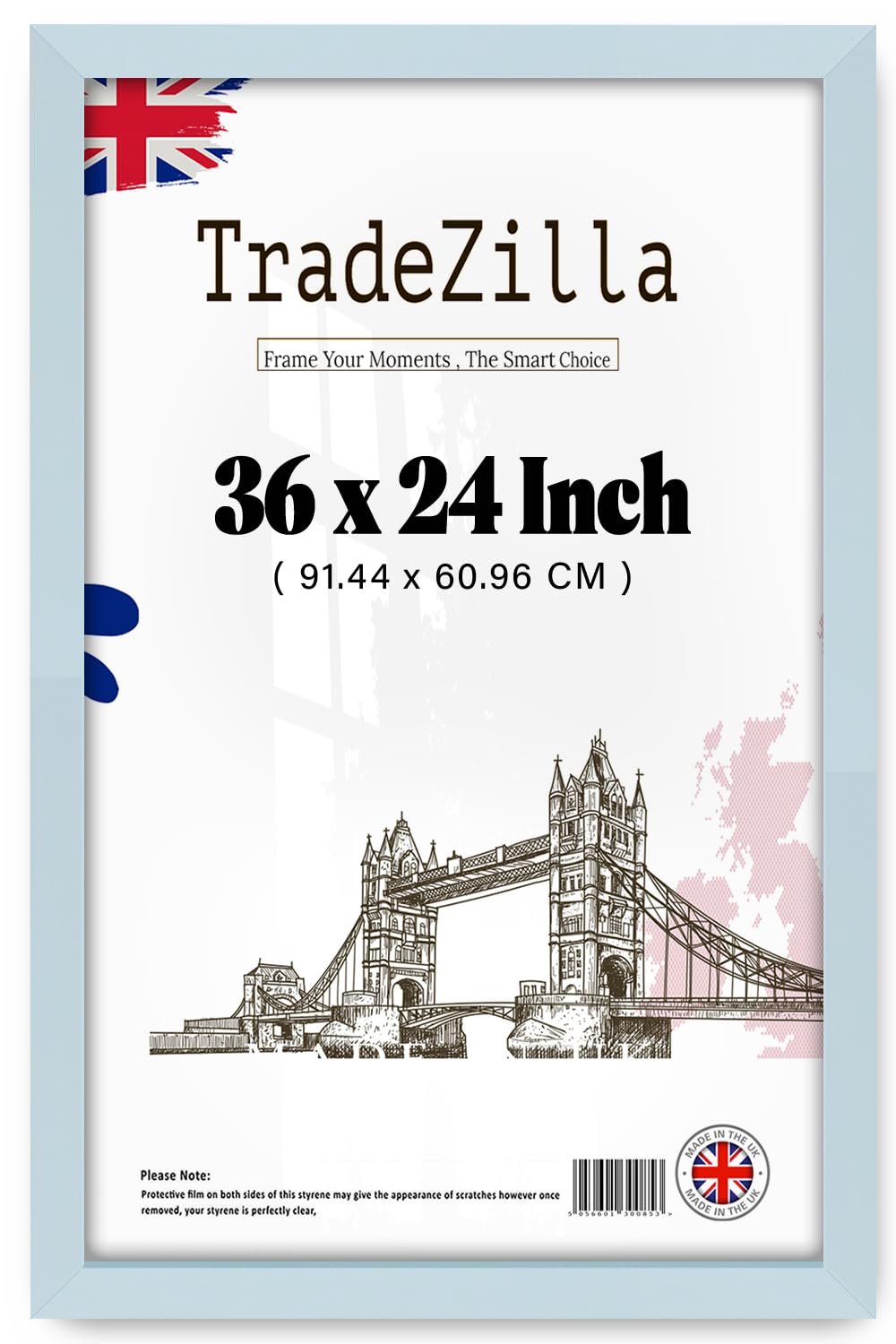 Tradezilla Light Grey | Eton Wood Puzzle (91.44 X 60.96 Cm) Frames, Certificate, Large Engineered Wood Frames| 36 X 24 Inch Mdf Frame 914.4 X 609.6 Mm [ ]