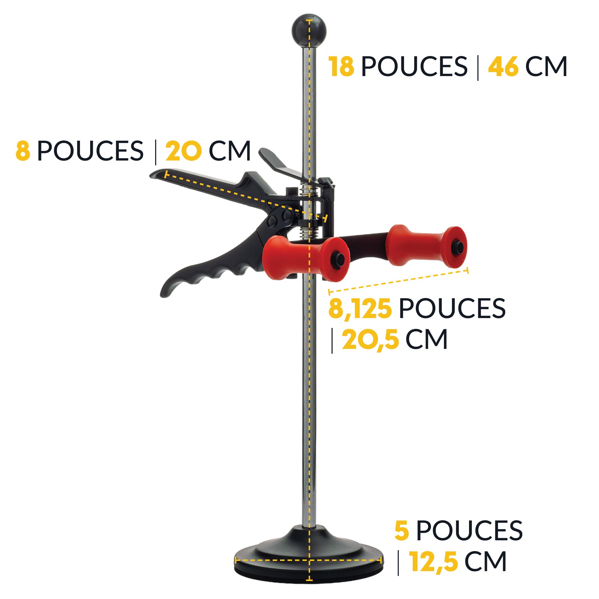 Support de Volant Réglable & Presse-Pédale de Frein - Kit Économique pour Alignement DIY Voitures Camions SUV