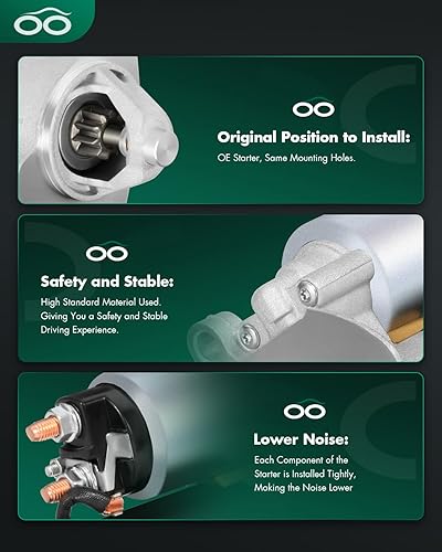 Miniatura 315 de SCITOO Arrancadores Nuevo Ajuste para Nissan Frontier Pickup Xterra 2002 2003 2004 3.3L 17859