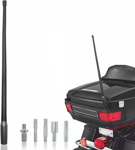 Anina Paquete de 1 mástil de antena de 13 pulgadas para Harley Davidson 1998-2022 antena aérea de motocicleta para recepción de señal de radio