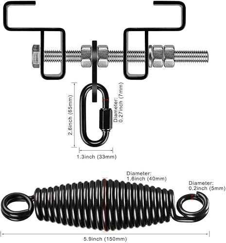 Miniatura 6 de Dolibest Colgador de vigas de acero resistente, soporte para bolsa pesada, colgador de bolsa pesada I Beam para percha de saco de boxeo,