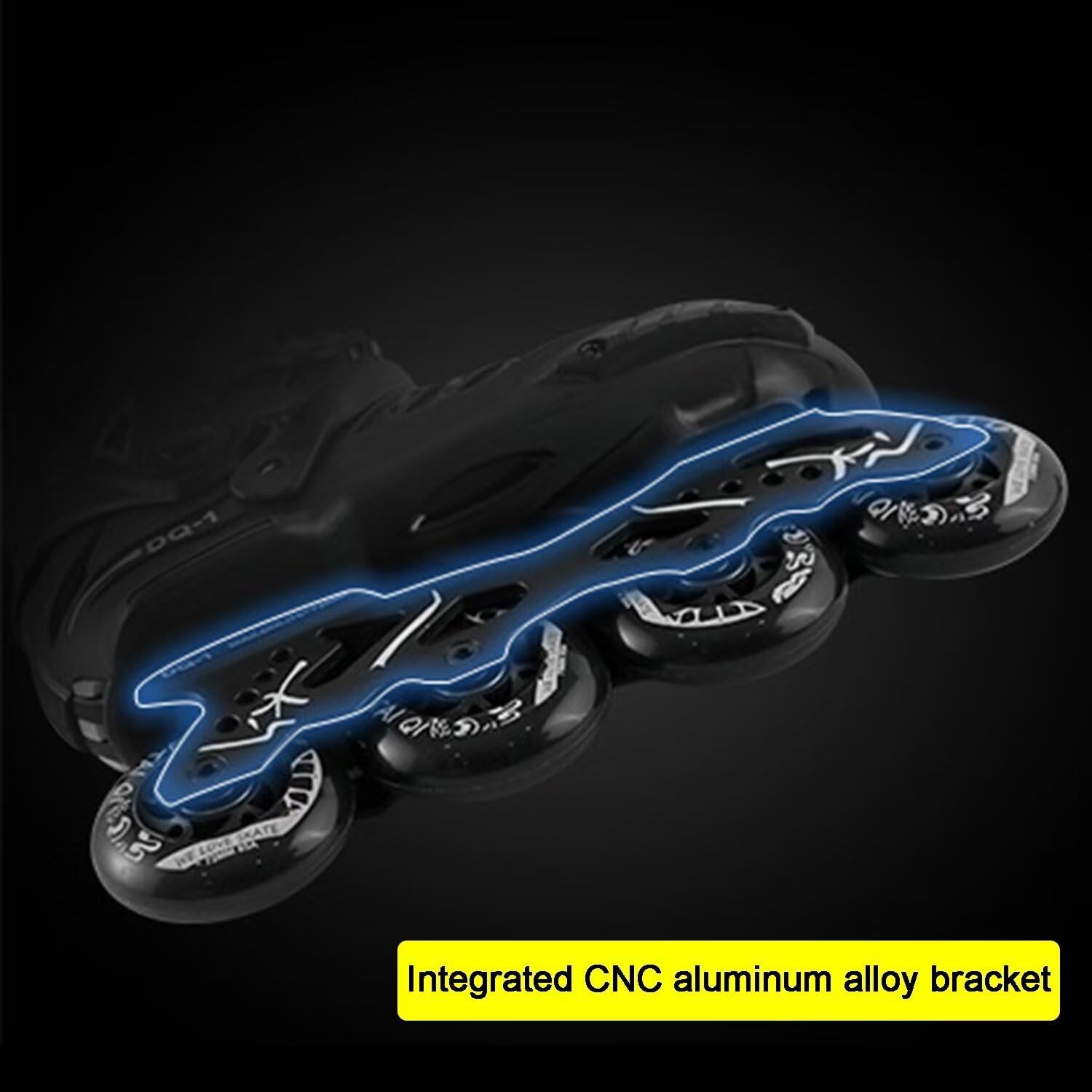 Inline Speed Skate Shoes - 4 Wheels Fancy Roller Skates for Men and Women Boy Girl Street Racing Outdoor Competitions Professional Skating Training