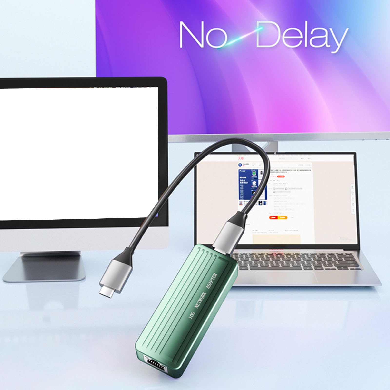 Porta USB C a RJ45 Convertitori 1Gbps Gigabit Wire Adattatore di rete Spine di alluminio Gioca Adattatore Ethernet in lega di alluminio