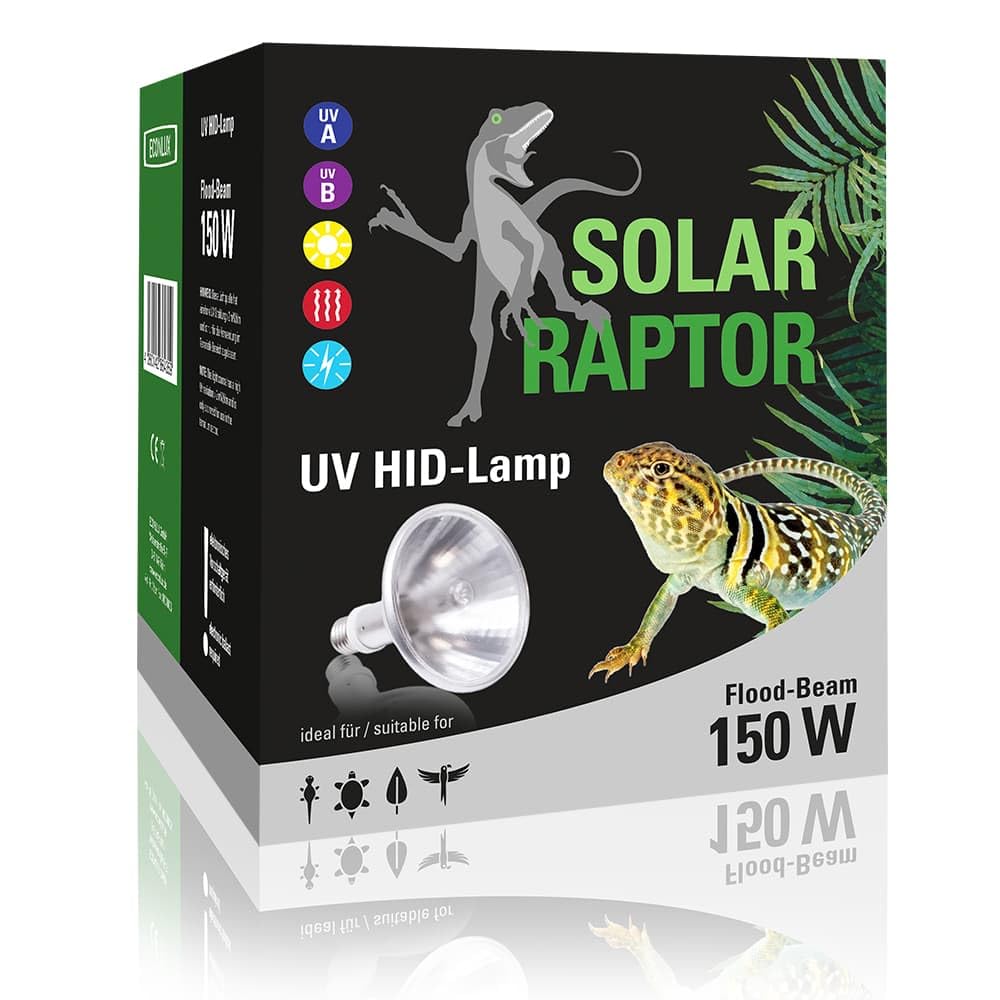 HID UV-Strahler Metalldampflampe Wärme UV-Lampe für Terrarien 150 Watt Flood