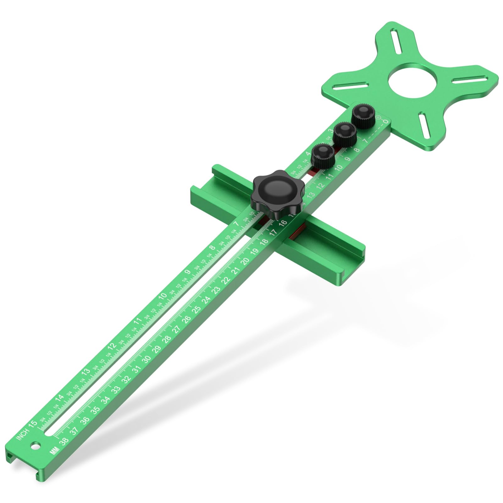 4-in-1 Freesgroefhouder - Aluminiumlegering - Voor Bovenfrees - Cirkelsnijder - Met Hardware - Professioneel Houtbewerkingsgereedschap