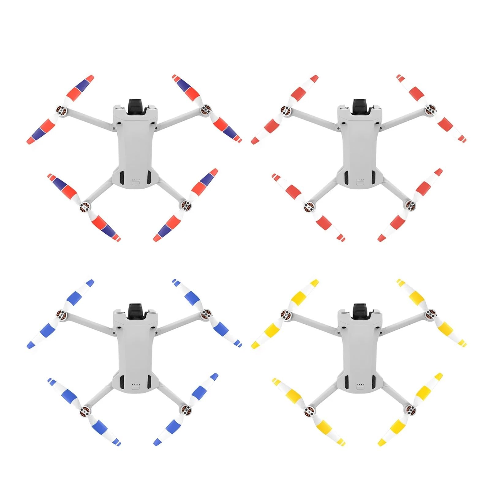 Śmigła 6030F Drone o niskim poziomie hałasu Lekkie wentylatory skrzydłowe Części zamienne Quick Release do akcesoriów do naprawy D-JI Mini 3 Pro(Colorful 16pcs)