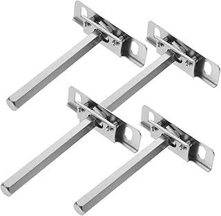 OSALADI 4pcs 4 Partition Bracket Invisible Shelf Heavy Duty Wall Shelving Metal Shelf Decor Shelves Shelf Support Brackets Shelving Brackets Wall Brackets Floating Shelf Bracket Metal