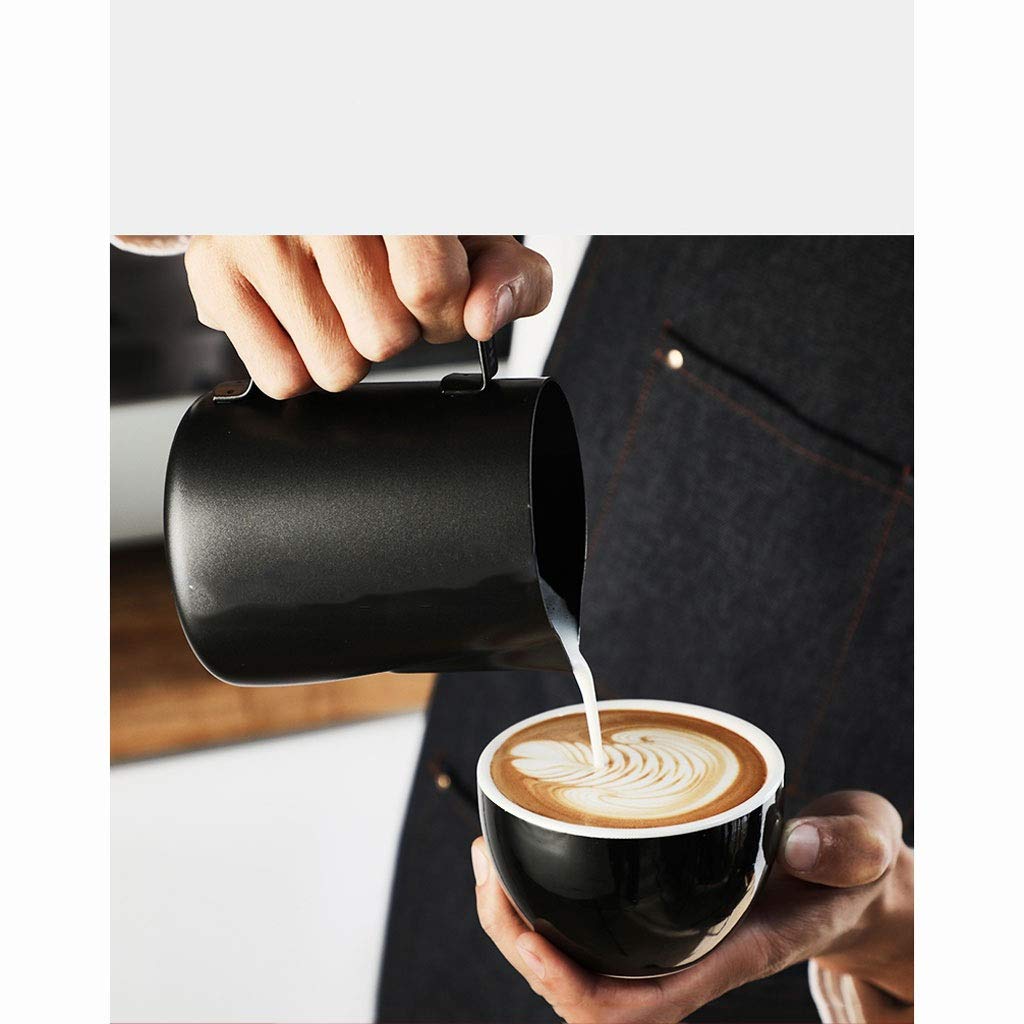 Sos na mleko, rosół, sos kawowy ze stali nierdzewnej doniczka latte pojemność mleko pani fantazyjny słoik z wylewką kawa do posiłków, świątecznych posiłków, imprez (kolor: B)