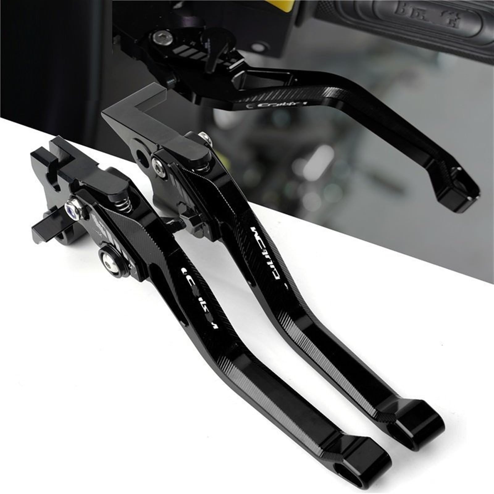 Motocykl CNC Dźwignia Sprzęgła Hamulca Uchwyt Motocykla Przednie Uchwyty Sterujące Akcesoria Dla Yamaha MT125 2014 2021 (Color : Fold Extend Sliver)