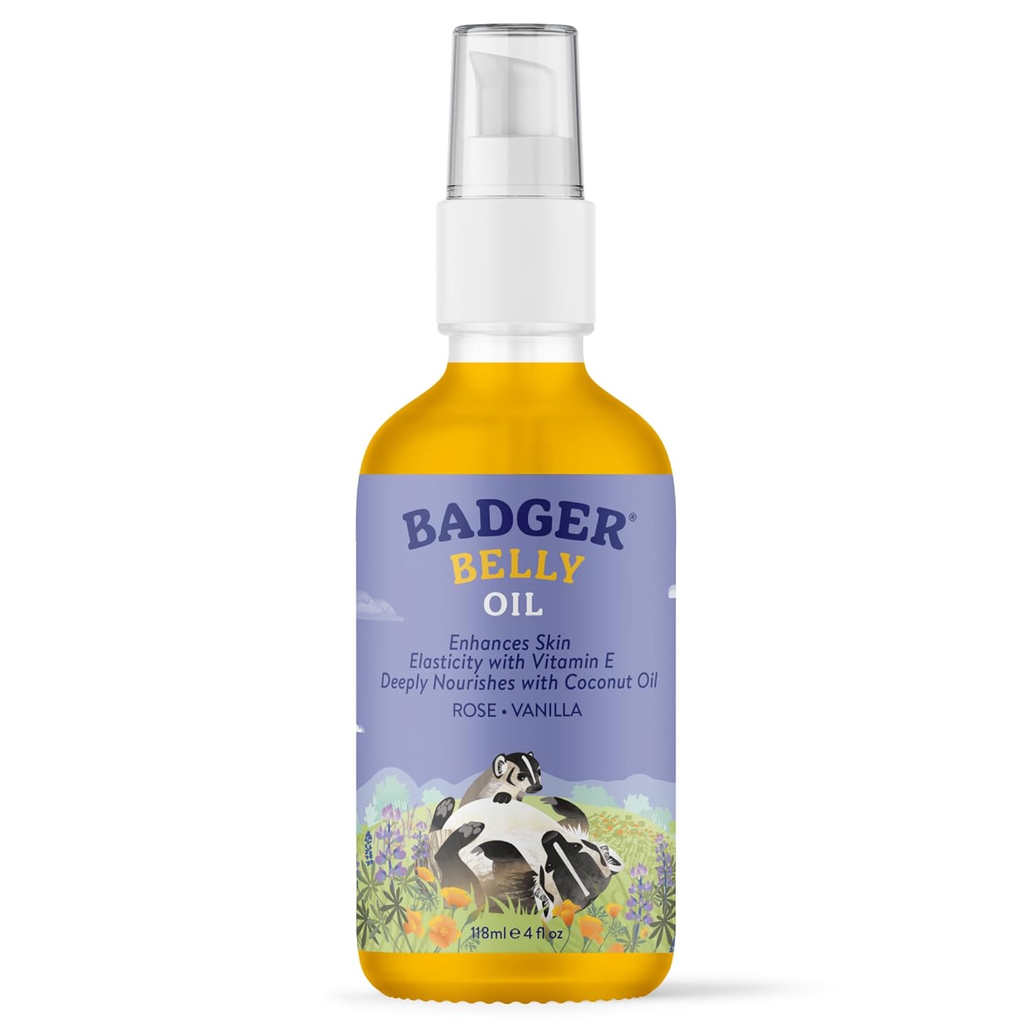 Badger Organic Pregnant Belly Oil - Jojoba & Coconut - 4 oz.