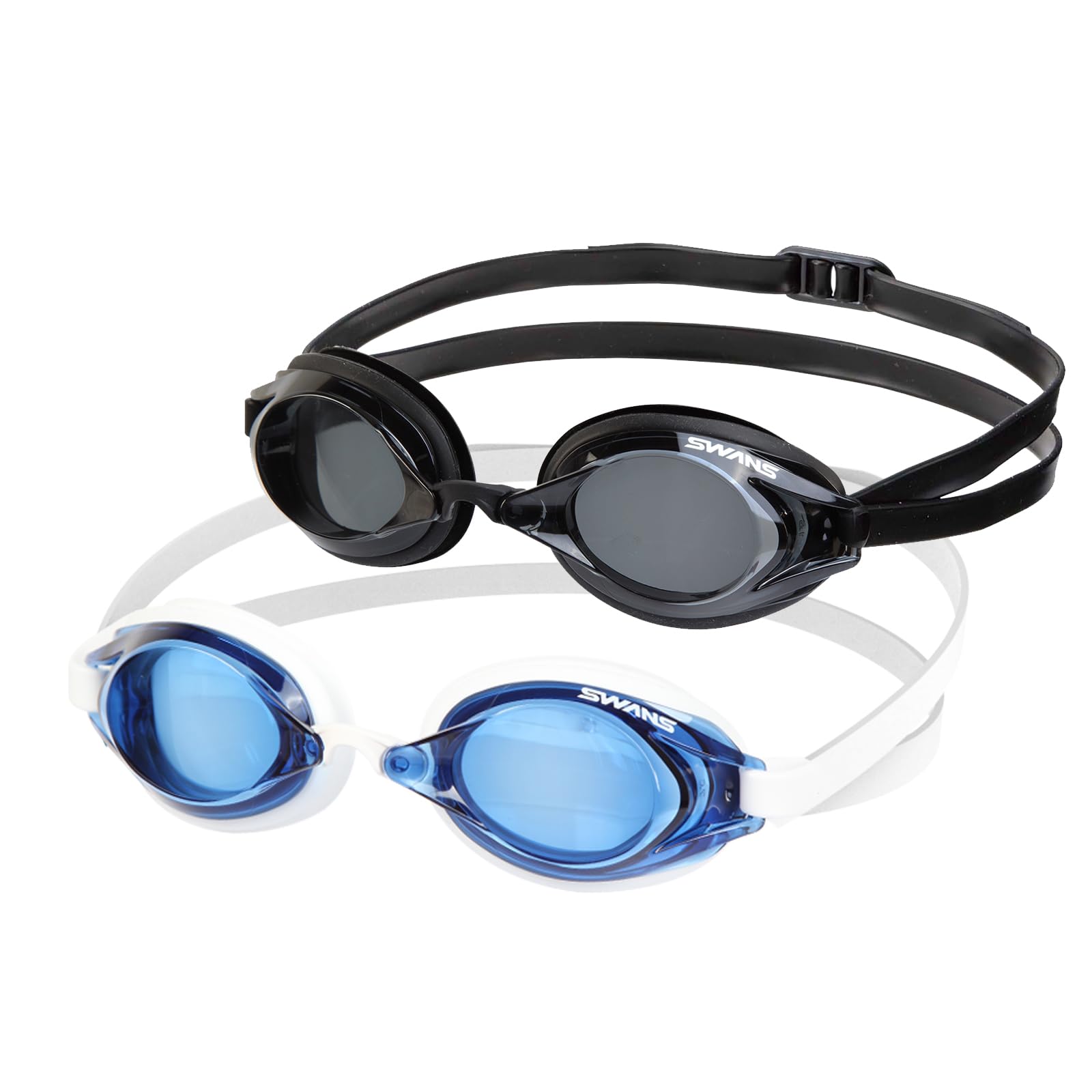 Swans SR-2NEVOP SMBK S-7.00 Optic Racing Gafas de Natación Gafas Piscina, Lente S-7.00, Smor Black