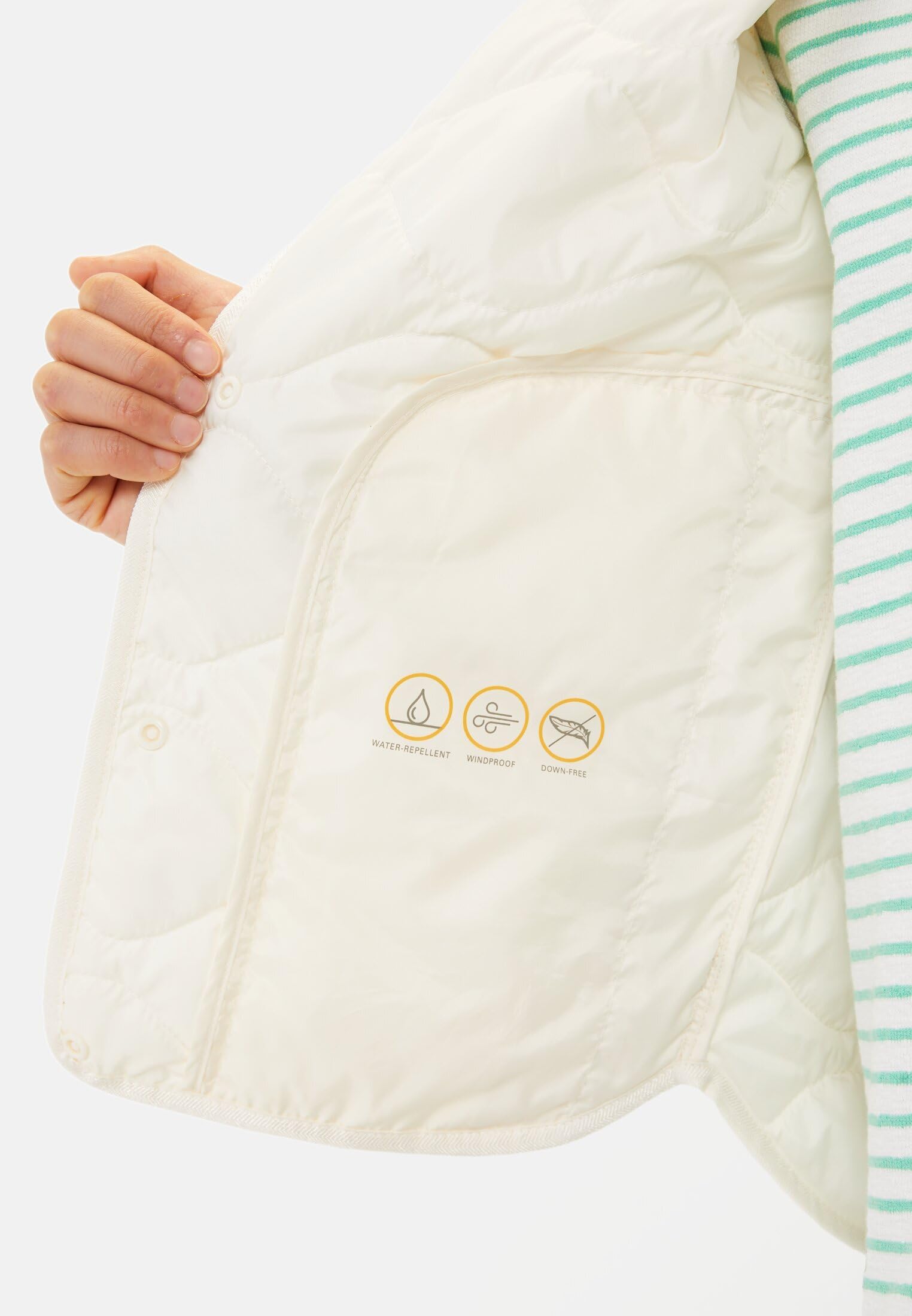 camel active Damen Steppweste aus recyceltem Polyester