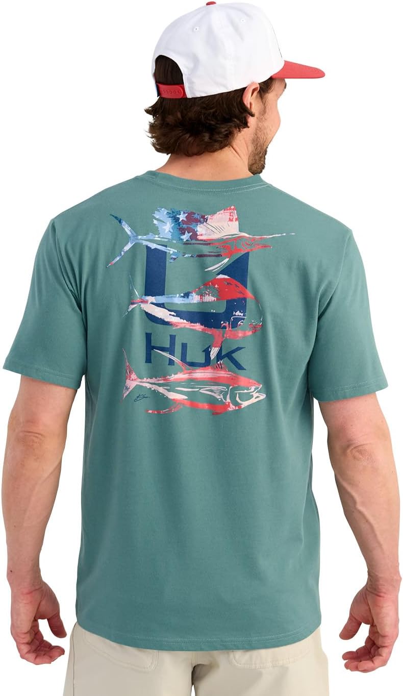 HUK Men's Kc Scott Short Sleeve Performance Tee, Fishing T-Shirt for Men