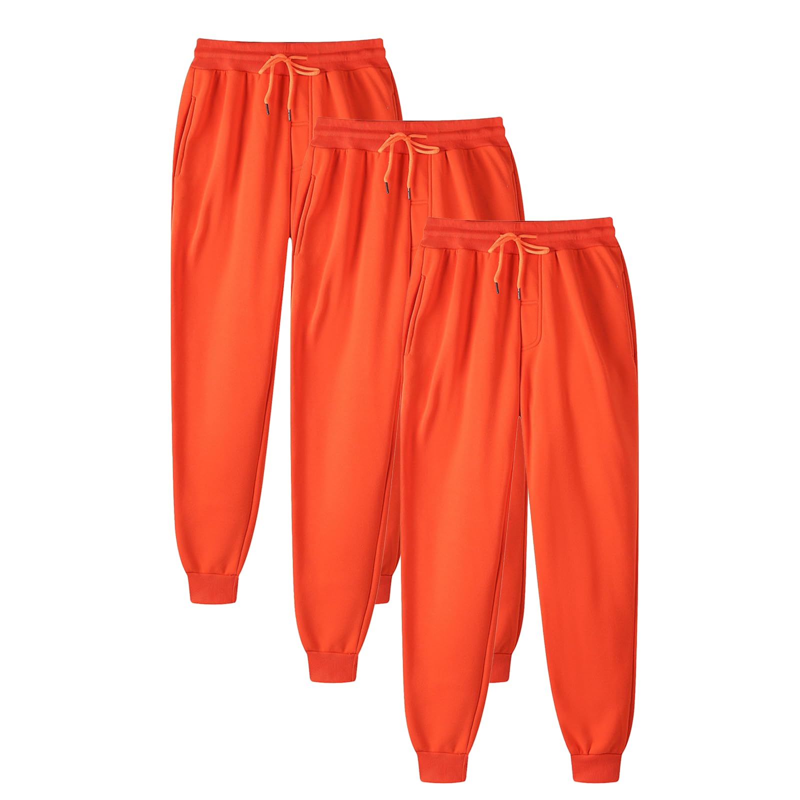 Pack de 3 pantalones de chándal para mujer, cintura alta, pantalones de