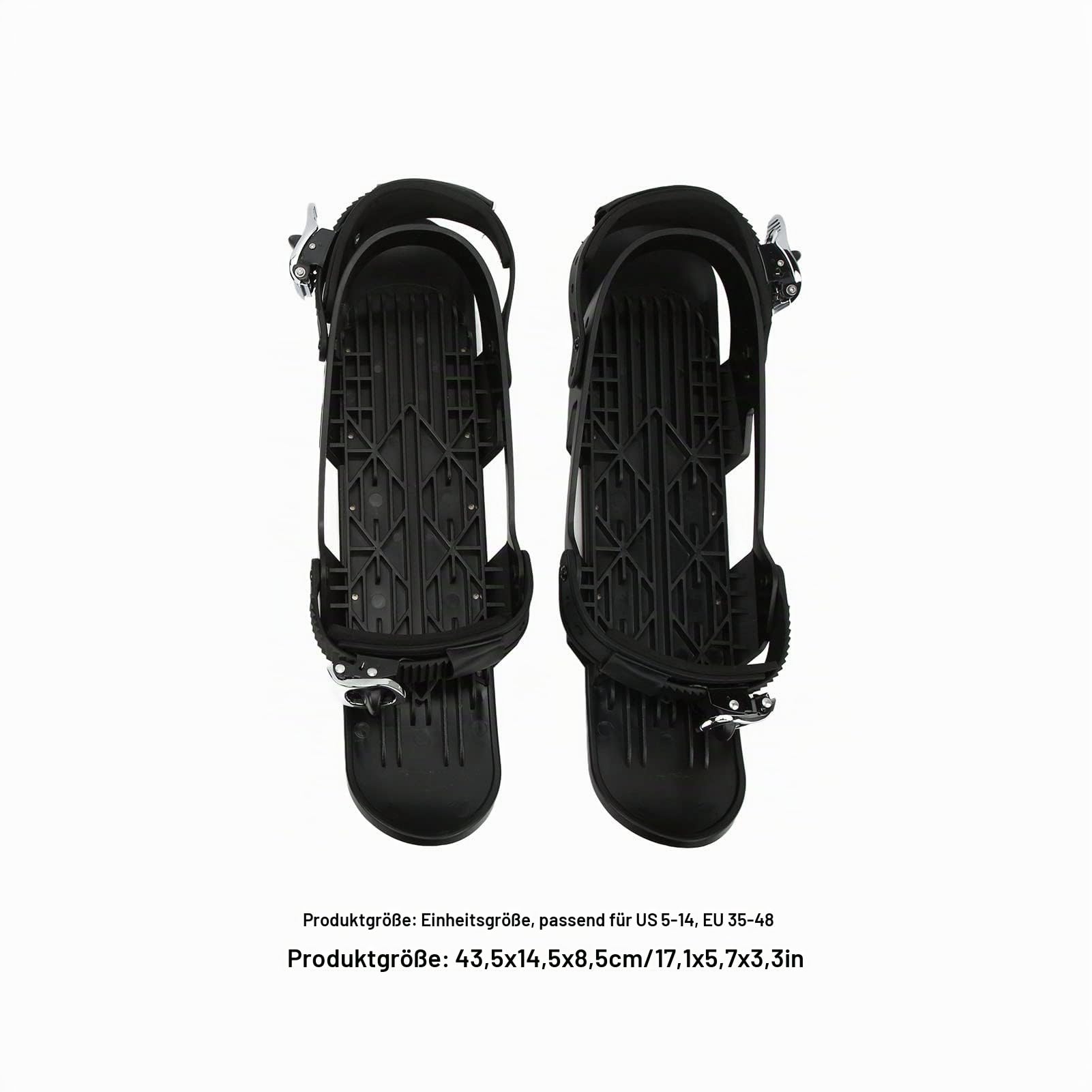 CHICIRIS Verstellbare Skischuhe – Passt Direkt auf Winterschuhe oder Skistiefel Einfach zu Kontrollieren Tragbar Tragen Ideal für Verschiedene Wintersportarten Einzigartiges snowfeet ski Skates