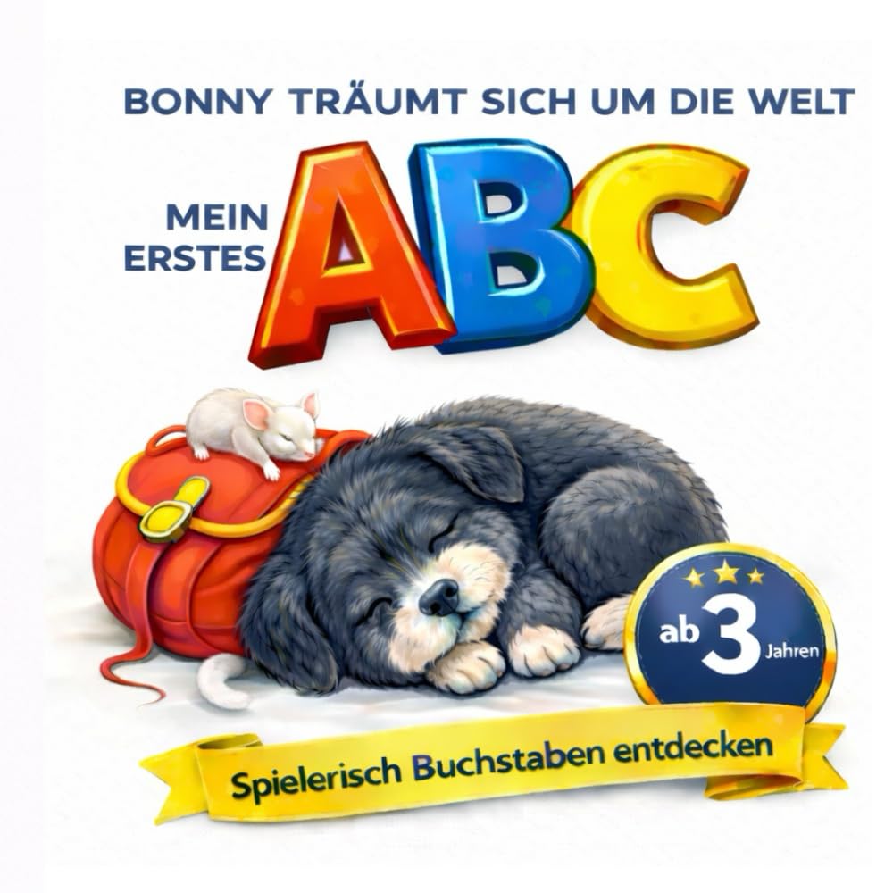 Bonny träum sich um die Welt: Ein ABC-Such- und Ausmalbuch mit Geschichte zum Mitträumen