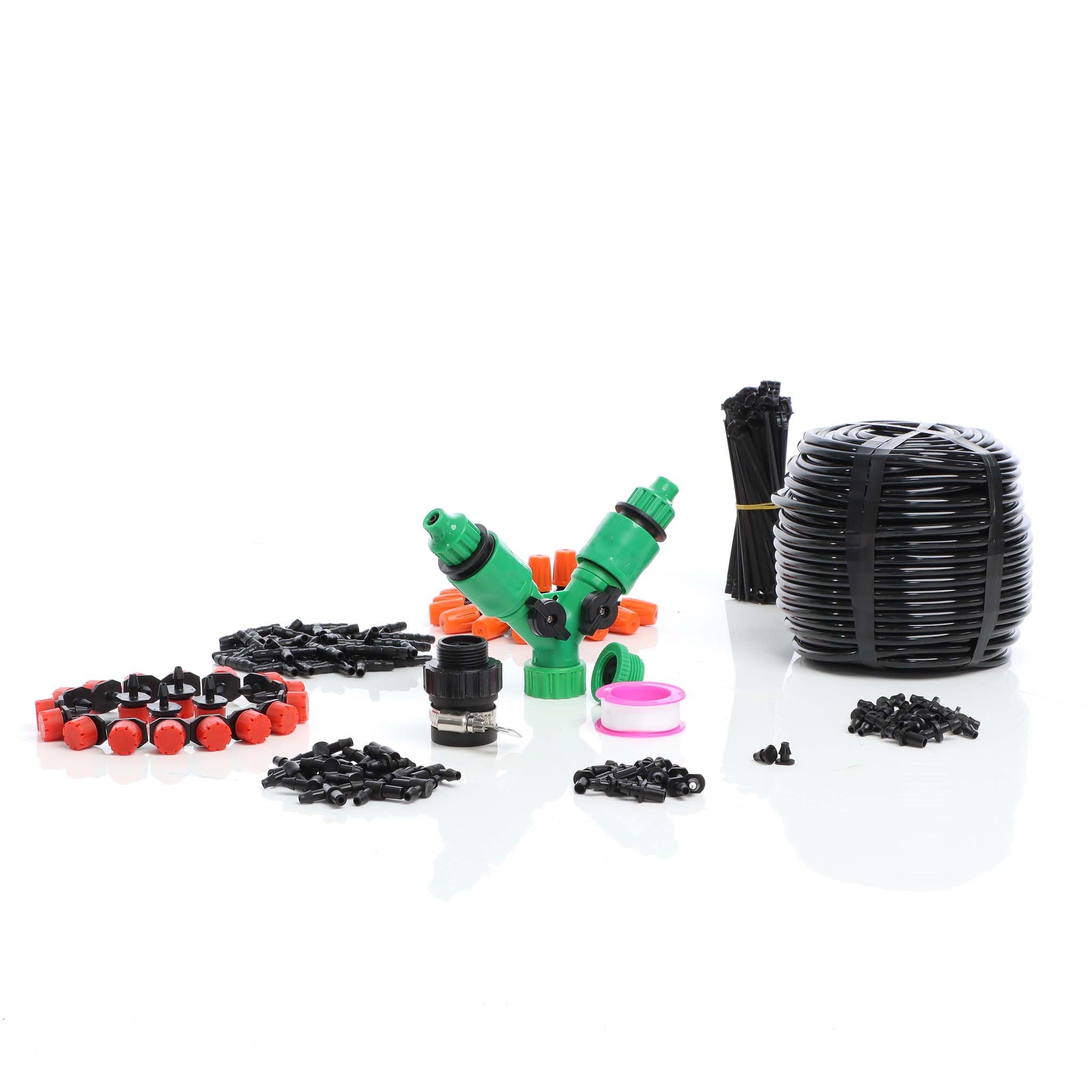 Sistema de riego automático micro 40m con manguera de riego por goteo para jardín con aspersor