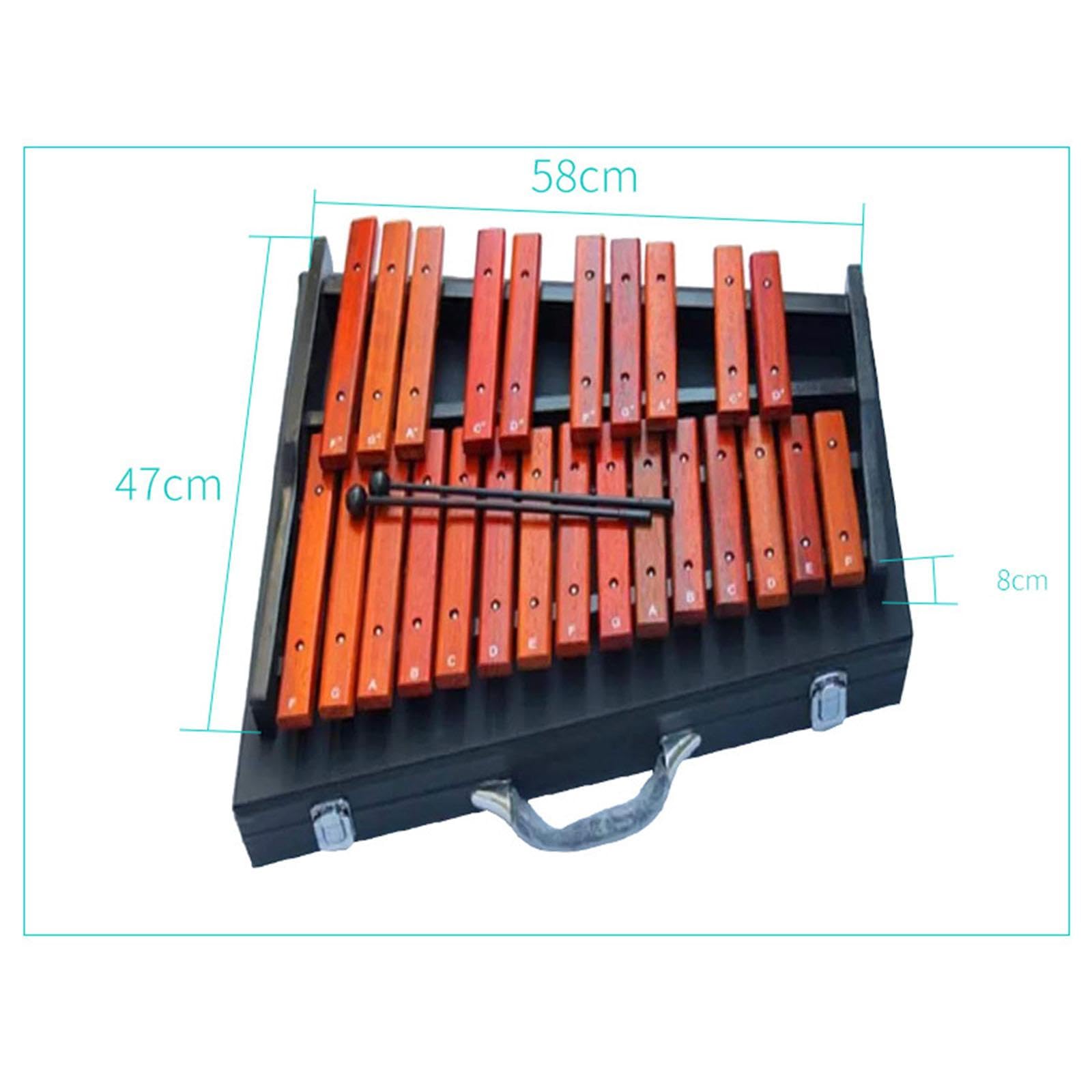 Amazon | LOL-FUN 卓上木琴 25音 コンパクト木琴 グロッケンシュピール