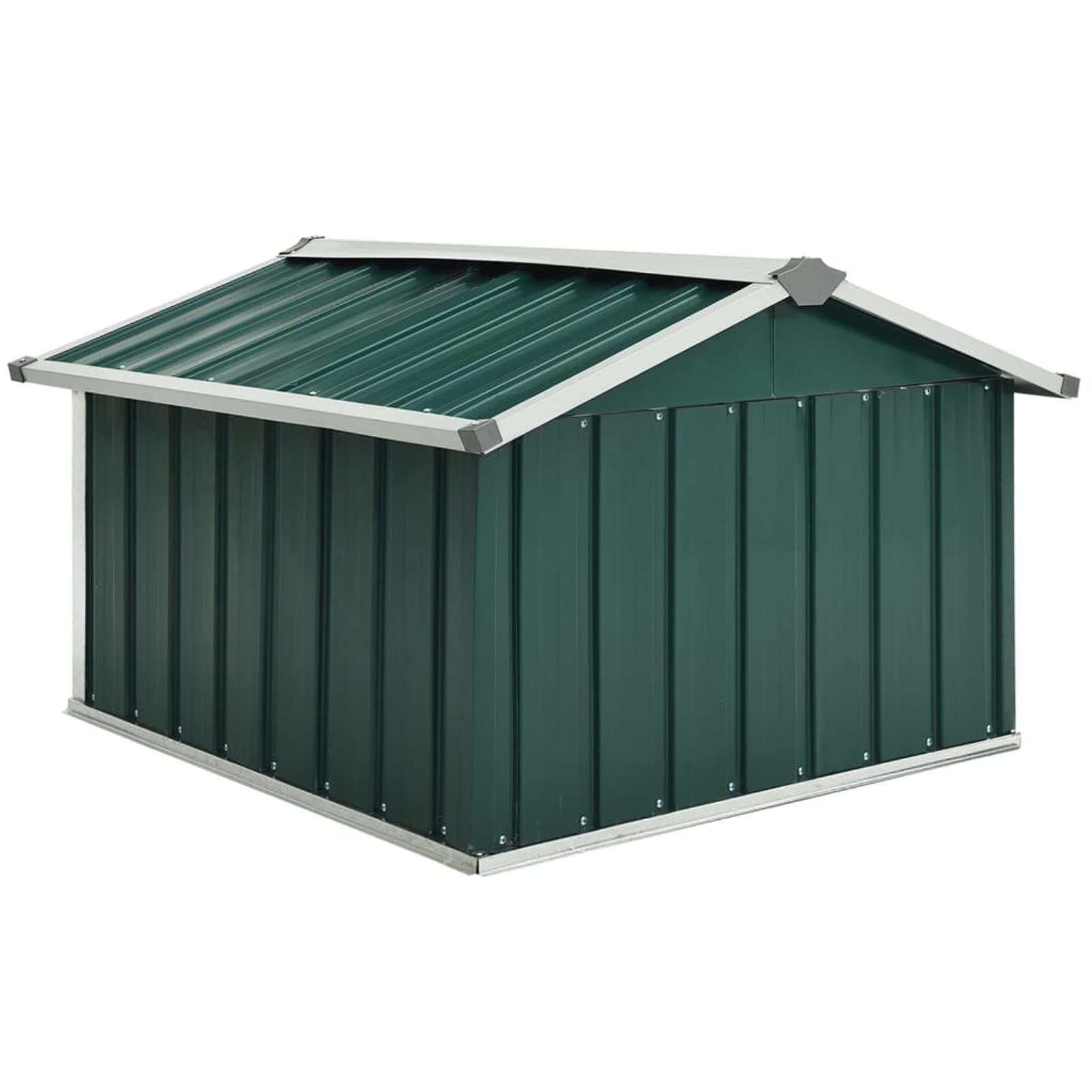 Tidyard Cobertizo Para Cortacésped Y Robot, Garaje De Robot Cortacésped, Caseta En Acero Galvanizado Verde, 92x97x63 Cm