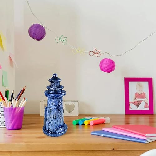 Miniatura 6 de Molde de resina de faro, estatua grande 3D, adorno de arte de resina de silicona UV, molde de fundición epoxi para bricolaje, sala de lectura,