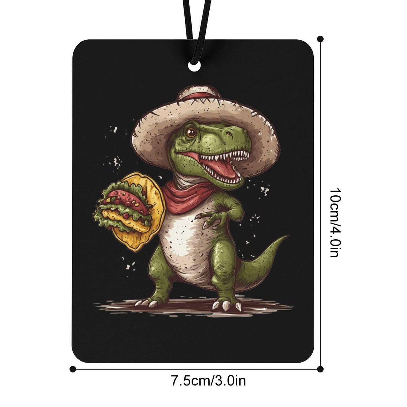 Tacoes Dinosaur Car Air Freshener Hanging Aromatherapy Tablets for Car Accessories Square