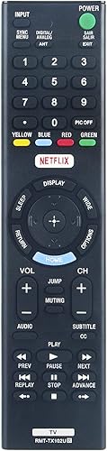 Allimity RMT-TX102U RMTTX102U - Control remoto de repuesto compatible con Sony Bravia LED Smart TV KDL-32W600D KDL-48R550C KDL-55W650D KDL-40W650D