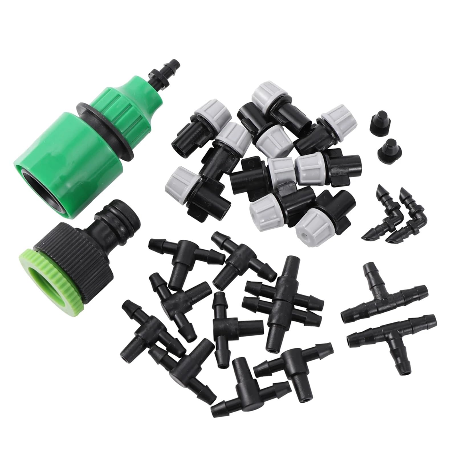 Kit de atomización de jardín con Manguera de 4/7 mm, 5 m/10 m/20 m, for invernaderos, paisajismo, riego por Goteo, refrigeración, eliminación de Polvo, Accesorios(20m 4I7mm Hose Kit)