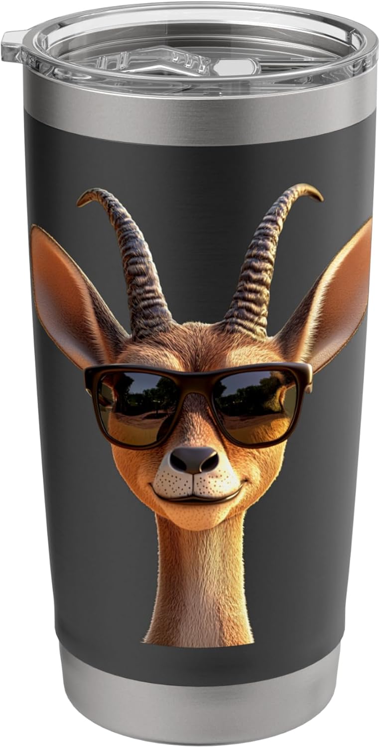 Antelope Kudu Gazelle Africa Safari Serengeti Cute Antelopes Stainless Steel Insulated Tumbler