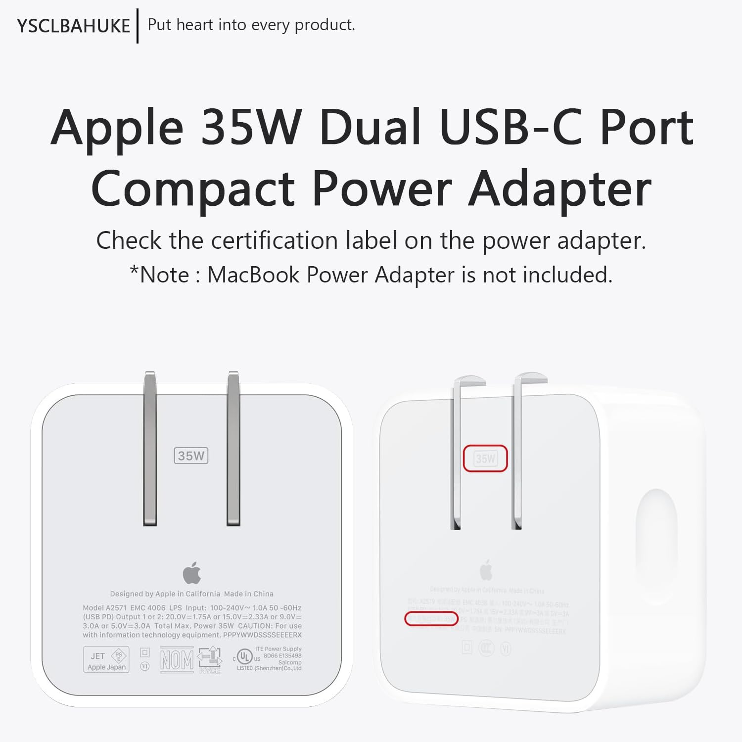 35W Dual USB-C Port Soft Silicone Charger Cover - Compatible with MacBook Air 13.6/15 inch (M3 M2 Chip 2024-2023) - Power Adapter Protective Case Sleeve,Pink - Image 2