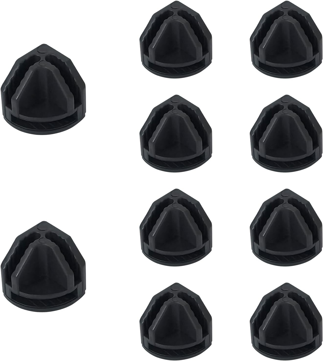 10Pcs Wire Cube Connectors, Black Wire Cube Storage Connectors Corner Wire Grid Cube Shelf Plastic Connectors Clips for Wire Cube Storage Shelving Unit and Modular Closet Organizer, SATONBEYI