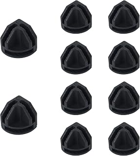 10Pcs Wire Cube Connectors, Black Wire Cube Storage Connectors Corner Wire Grid Cube Shelf Plastic Connectors Clips for Wire Cube Storage Shelving Unit and Modular Closet Organizer, SATONBEYI
