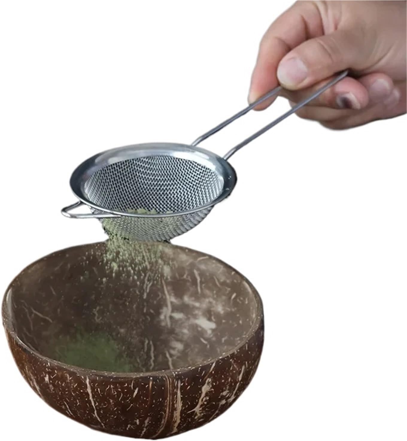 4/5/7pcs Handmade Home coconut Matcha Tea Set Tool Stand Kit Bowl ScoopBirthday gift Ceremony Kitchen supplies(A -5PCS)
