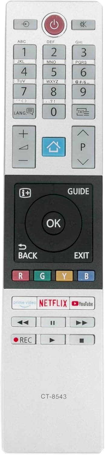 VINABTY CT-8543 Replacement Remote Fit for Toshiba TV 43UL5A63DG 49UL5A63DG 55UL5A63DG 65UL5A63DG 43U2963DB 49U2963DB 50U2963DB 55U2963DB 58U2963DB 65U2963DB 24LL3A63 32LL3A63 40LL3A63 43LL3A63 - Image 4