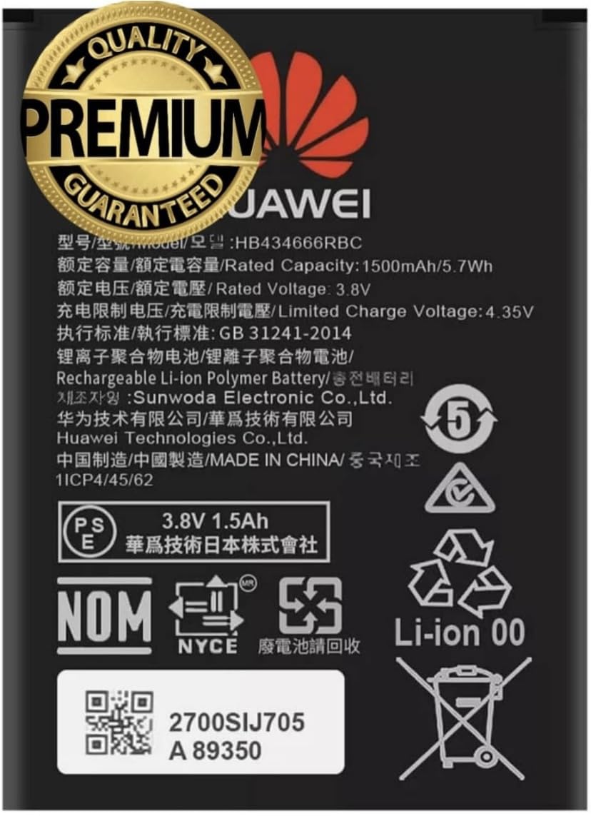 Wokia Original HB434666RBC Battery Compatible for Huawei Airtel Vodafone Router 4G Hotspot Battery - 1500mAh(Only Battery) (B0D7STKMLP) Amazon Price History, Amazon Price Tracker