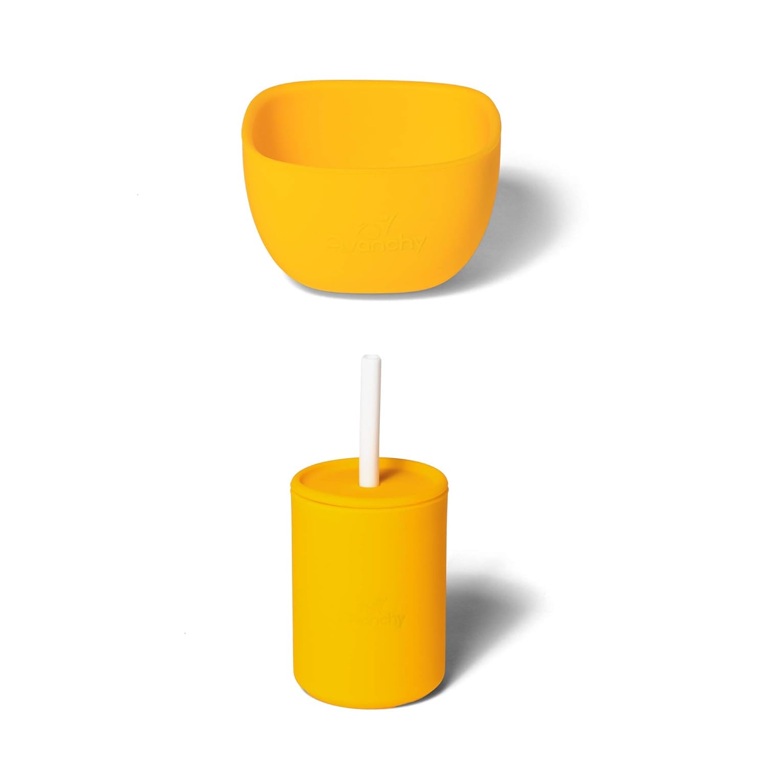 Avanchy La Petite Mini Silicone Bowl + Avanchy La Petite Mini Silicone Cup - Yellow