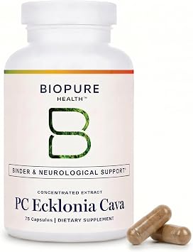 BioPure PC Ecklonia Cava Capsules Marine Polyphenol Complex from Brown Seaweed, Rich in Phlorotannins, Trace Minerals & Nutrients for Cellular Health, Circulation & Immune Support 75 Capsules