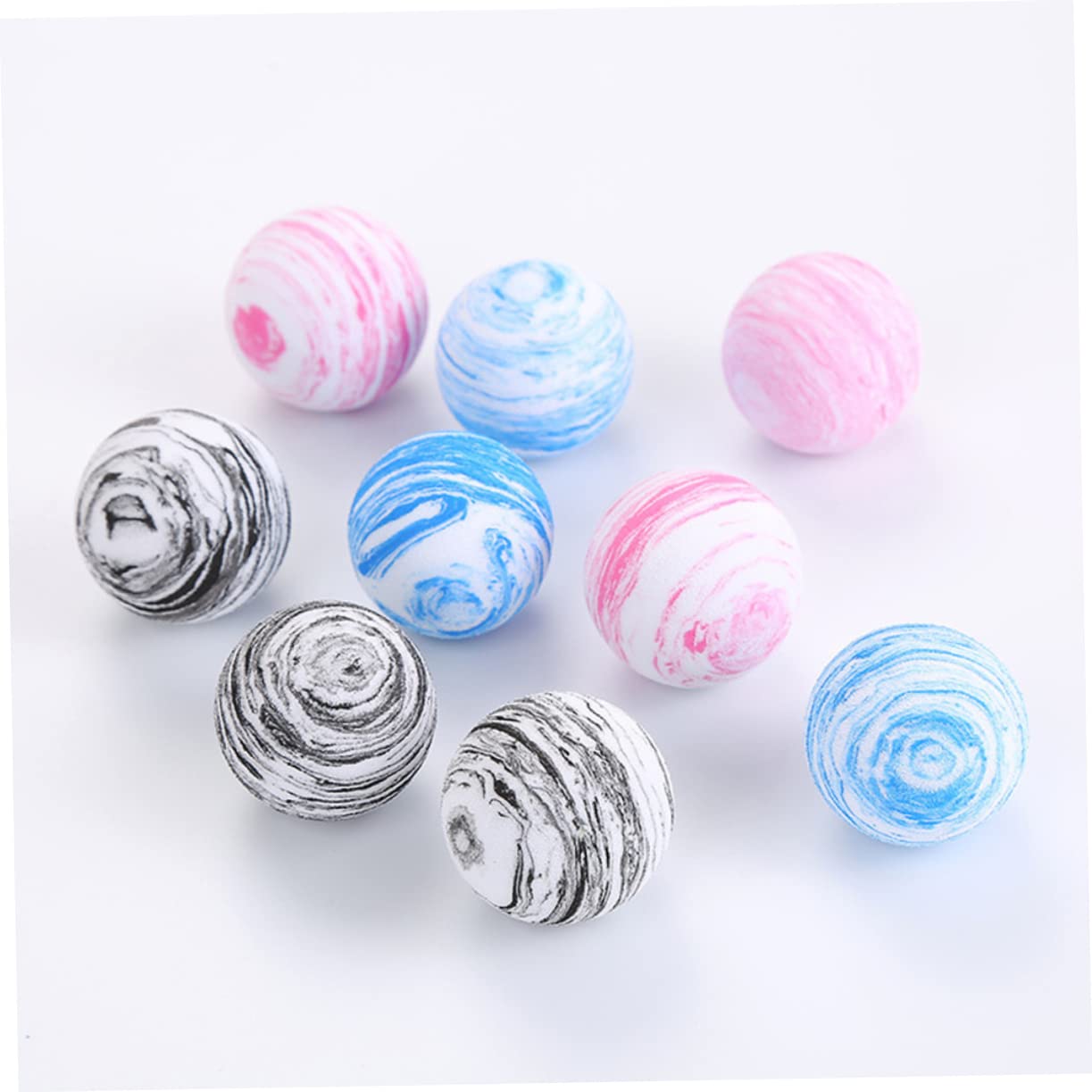 Milisten Katzen-Spielbälle 12 Stück - Bunte EVA Bälle Für Indoor-Spiele