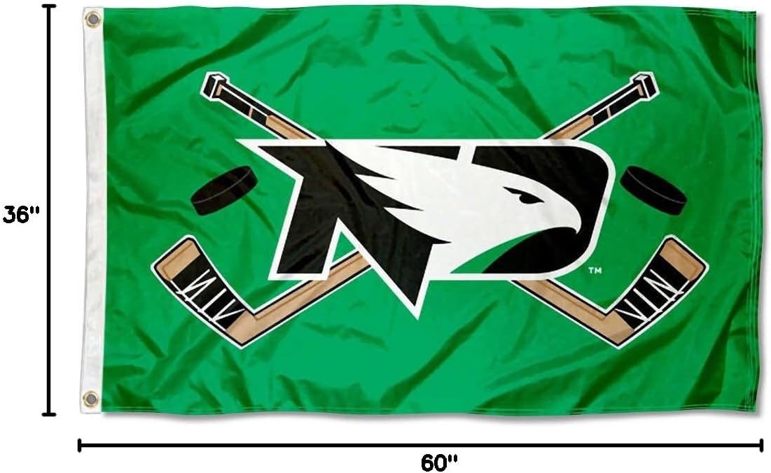 North Dakota Fighting Hawks Hockey Flag