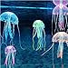 Supkeyer 5Pcs Artificial Glowing Effect Fish Tank Decoration Aquarium Jellyfish Ornament