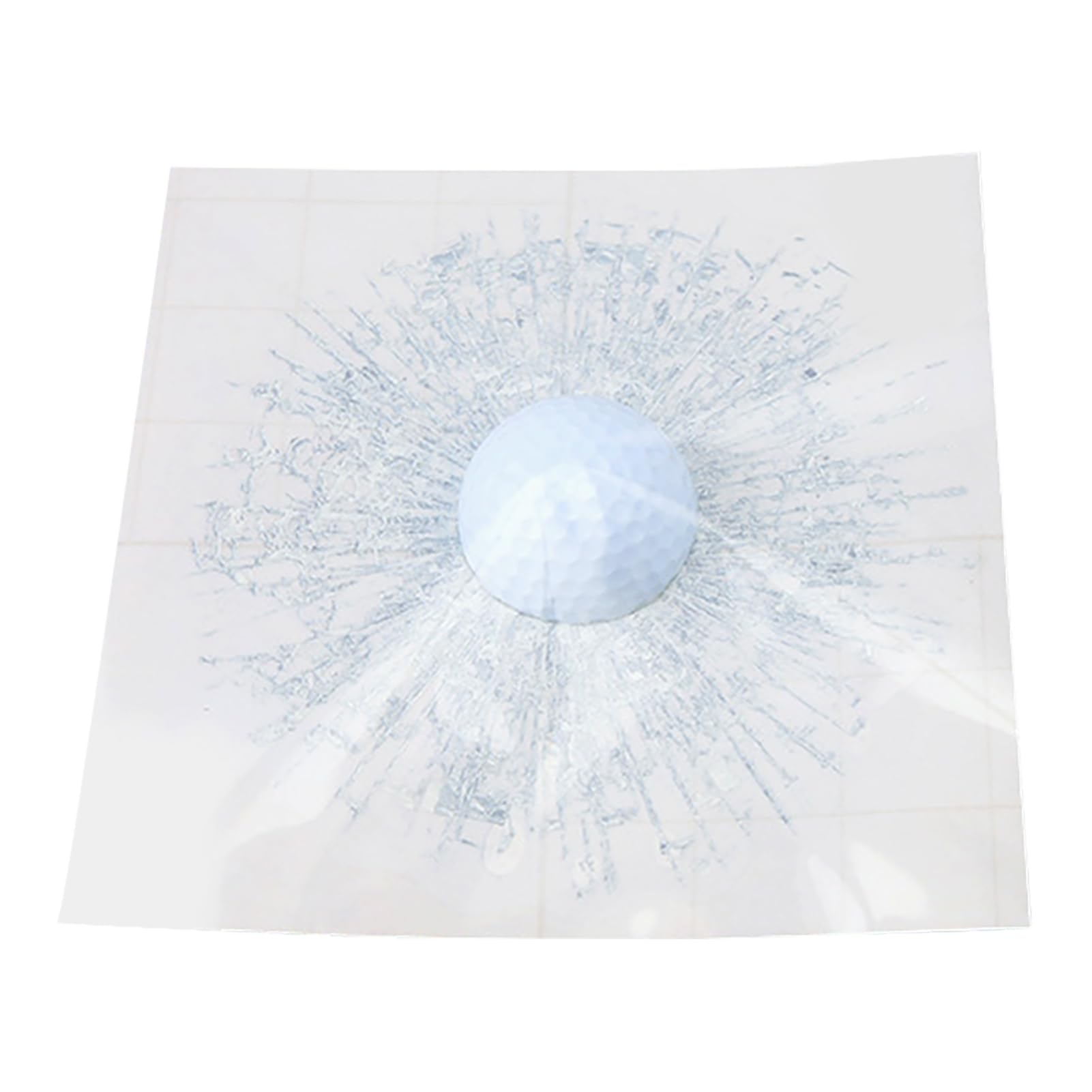 matumou Funny 3D Golf Ball Hit Window Car Windshield Decals Sticker Decoration