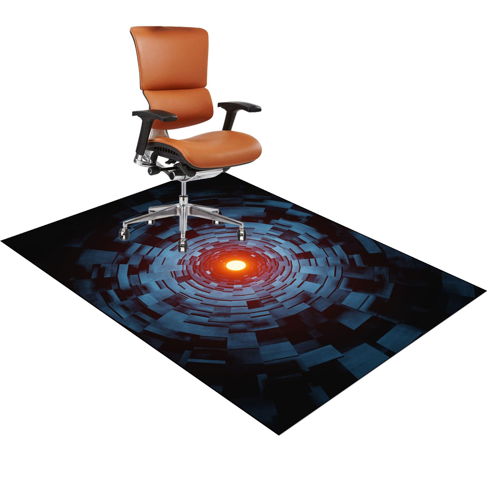 Office Chair Mat for Hardwood Floor, Carpet Protector Chair Mat, Large Anti-Slip Desk Chair Mat for Carpet Floors, Computer Chair Mats, Floor Protector Mat for Office Home, Non-Slip 120 x 150 cm