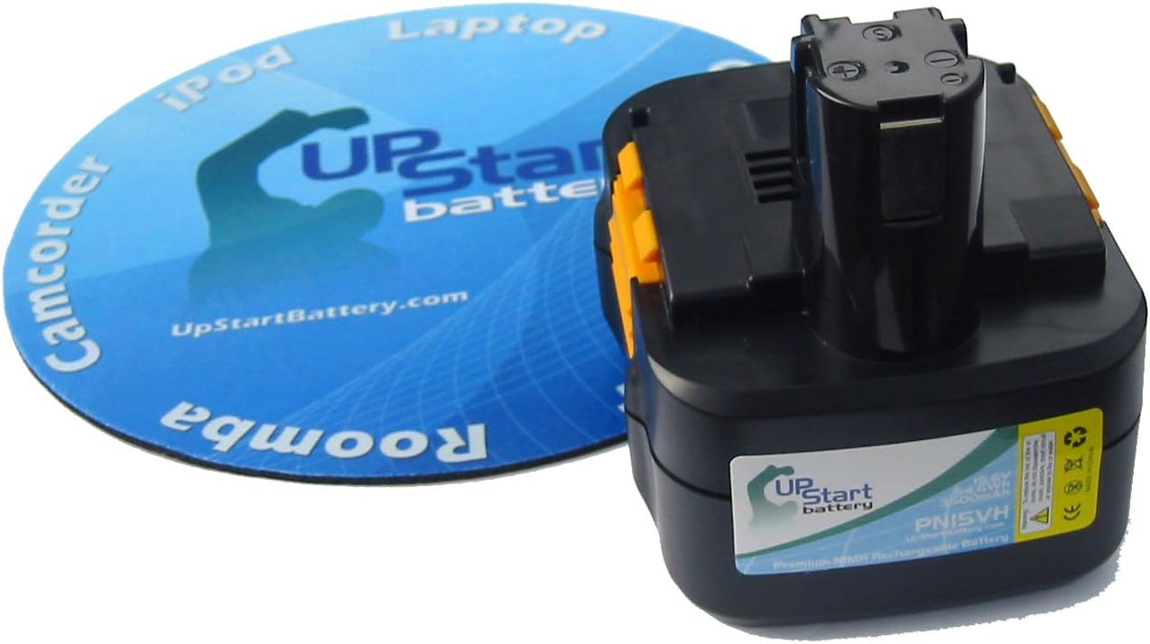 15 Volt Battery Replacement - Compatible with EY9200, EY9200B, EY9201, EY9201B, EY6803GQW, EY7202GQW, EY6409NQKW, EY6409GQKW, EY6405, EZ3591X,