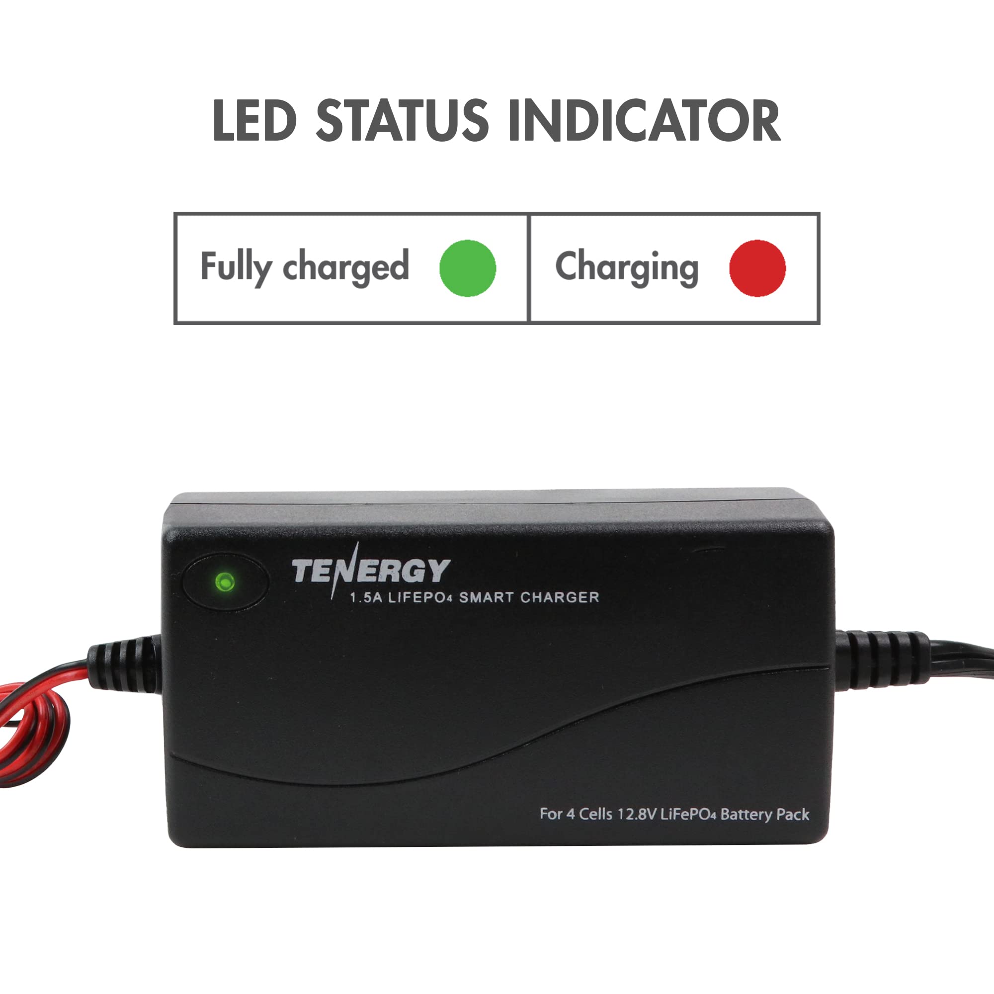 Amazon.com: Tenergy 14.6V 1.5A Intelligent LiFePO4 Battery Pack Charger for  12.8V (4S) LiFePO4 Battery Packs : Electronics